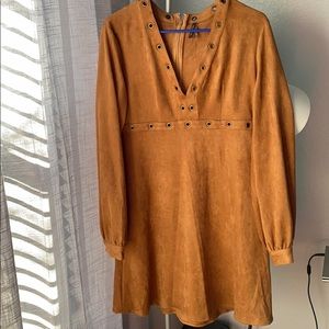 Stetson Women’s Faux Suede Long Sleeve Dress